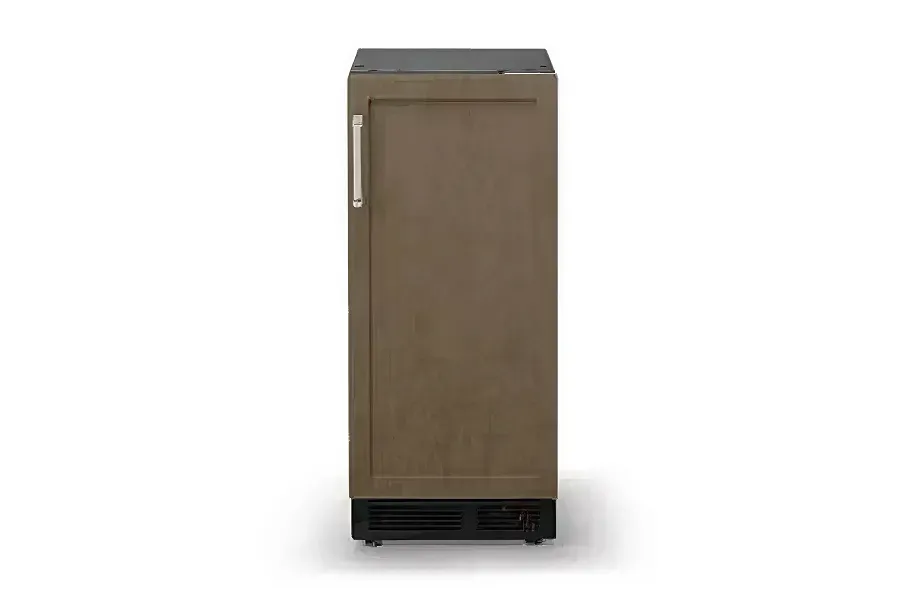 Viking FIUI5152D custom-panel under-counter ice maker, designed to disappear into cabinetry for high-capacity, integrated ice production.